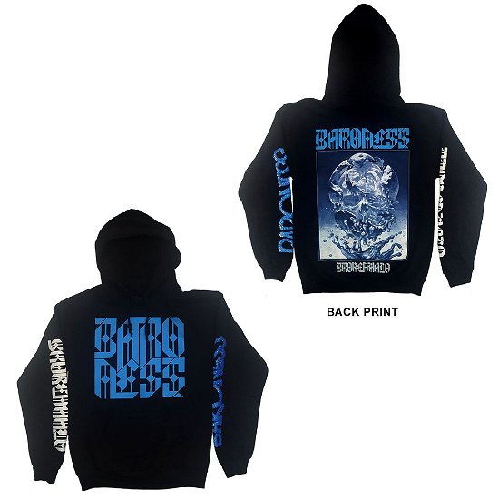 Cover for Baroness · Baroness Unisex Pullover Hoodie: Broken Halo (Back Print) (Ex-Tour) (Hoodie) [size S] [Black - Unisex edition]