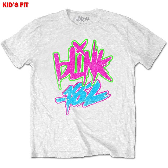 Blink-182 Kids T-Shirt: Neon Logo (7-8 Years) - Blink-182 - Merchandise -  - 5056368629129 - 