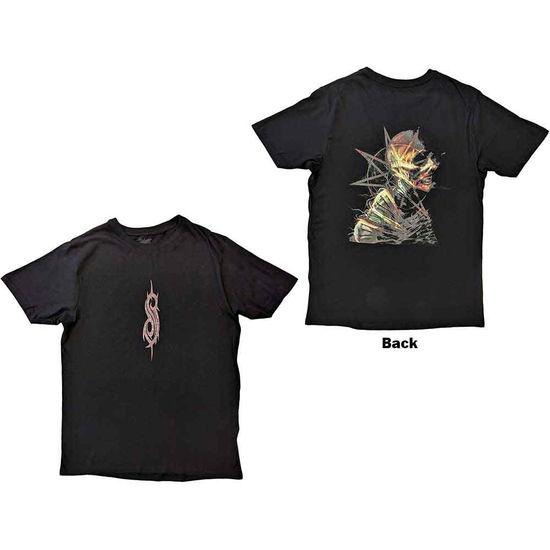 Slipknot Unisex T-Shirt: Skeleton & Pentagram (Black) (Back Print) - Slipknot - Merchandise - - 5056561088129 - May 18, 2023