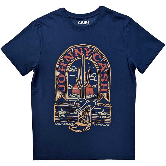 Johnny Cash Unisex T-Shirt: Sunday Morning - Johnny Cash - Merchandise -  - 5056561091129 - 
