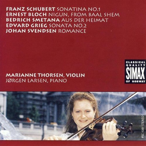 Cover for Schubert / Smetana / Grieg / Larsen / Thorsen · Violin Sonatina / from Homeland / Violin Sonata 2 (CD) (1992)