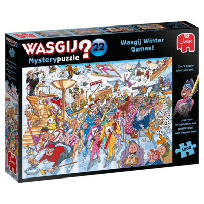 Cover for Wasgij Mystery 22 · Winterspelen (1000 Stukjes) (Pussel)