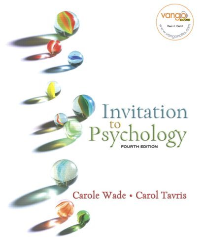 Cover for Carol Tavris · Invitation to Psychology Value Pack (Includes Current Directions in Introductory Psychology &amp; Study Guide for Invitation to Psychology ) (Hardcover Book) (2007)