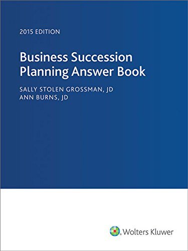Cover for Cch Tax Law Editors · Business Succession Planning Answer Book  2015 (Taschenbuch) (2014)