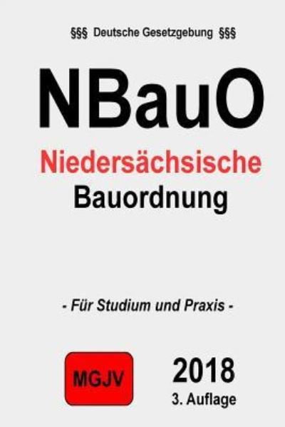 Cover for Groelsv Verlag · Niedersachsische Bauordnung: (Nbauo) (Taschenbuch) (2015)