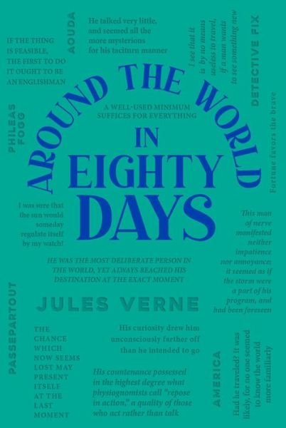 Cover for Jules Verne · Around the World in Eighty Days - Word Cloud Classics (Paperback Bog) (2023)