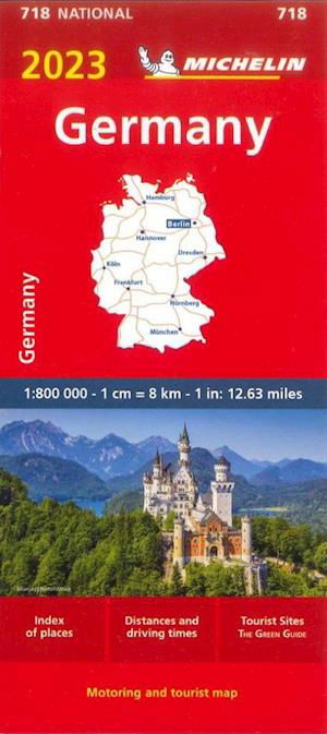 Germany 2023 - Michelin National Map 718 - Michelin - Bøker - Michelin Editions des Voyages - 9782067258129 - 19. januar 2023