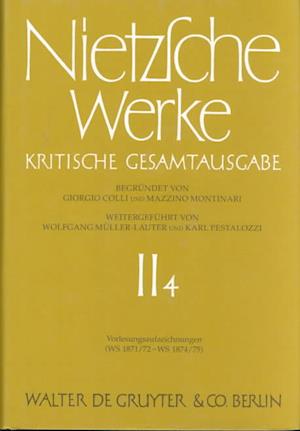 Nietzsche Werke: Kristische Gesamtaugabe - Friedrich Wilhelm Nietzsche - Books - Walter De Gruyter Inc - 9783110139129 - December 1, 1994