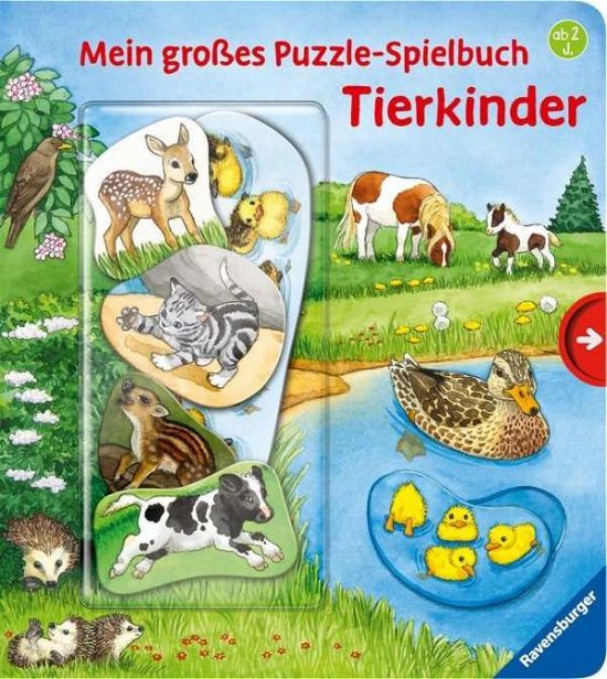 Cover for Frauke Nahrgang · Mein großes Puzzle-Spielbuch: Tierkinder (Legetøj)