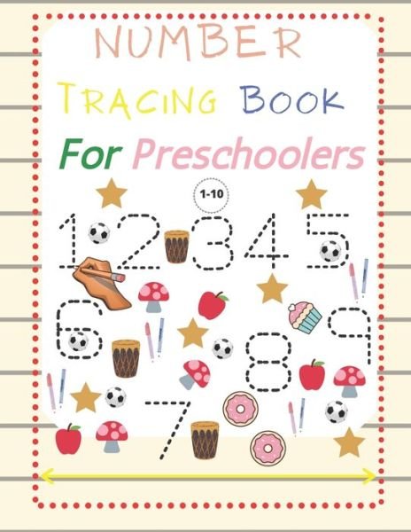 Cover for Number John Tracing · Number Tracing Book For Preschoolers 1-10 (Pocketbok) (2021)