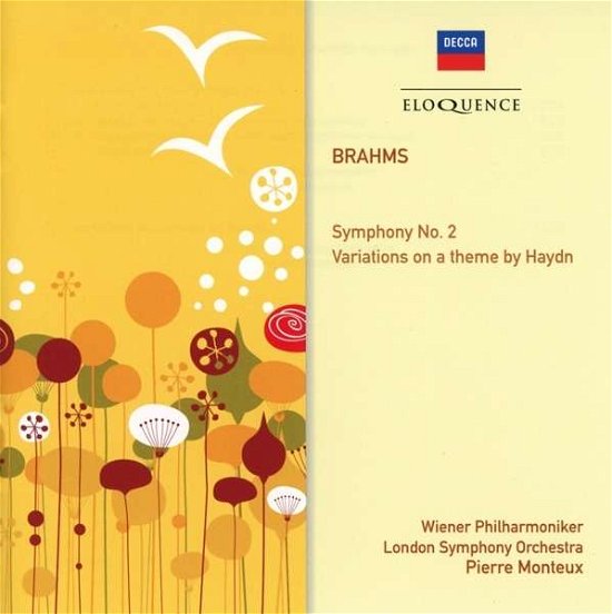 Cover for Pierre Monteux / Vienna Philharmonic &amp; London Symphony Orchestra · Brahms: Symphony No. 2 / Variations On A Theme By Haydn (CD) (2015)