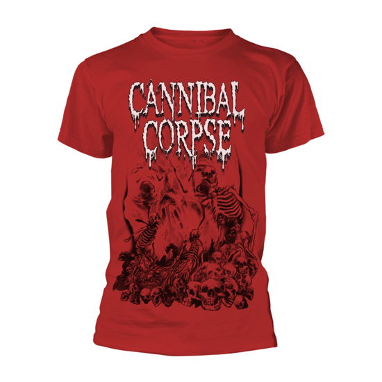 Cover for Cannibal Corpse · Pile of Skulls 2018 (Red) (T-shirt) [size L] [Red edition] (2019)