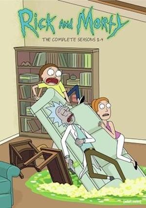 Cover for Rick &amp; Morty: Seasons 1-4 (DVD) (2021)