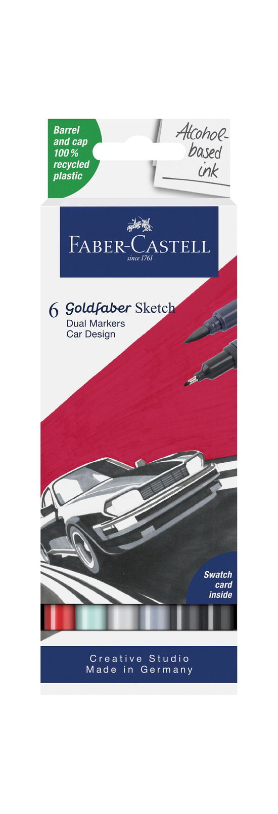 Cover for Faber-castell · Sketch Marker Gofa 6ct Set Car Design (164813) (Leksaker)