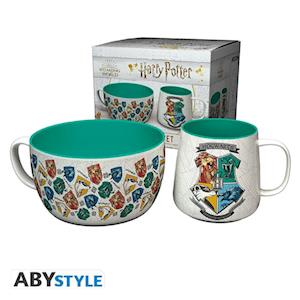 HARRY POTTER - Hogwarts - Breakfast Set Bowl 850ml - P.Derive - Produtos - Gb Eye - 5028486485130 -