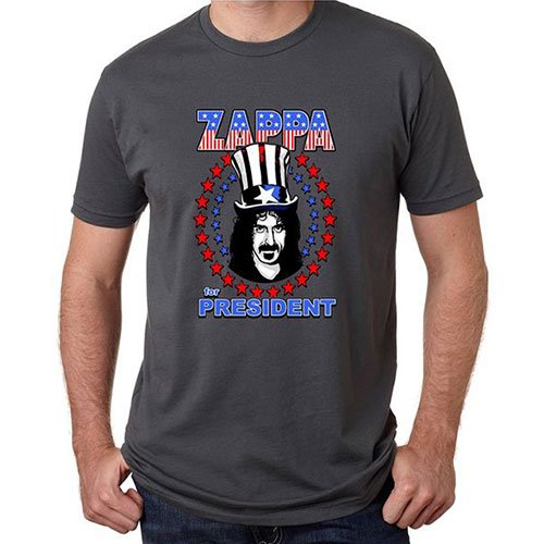 Frank Zappa Unisex Tee: Star Spangled For President - Frank Zappa - Merchandise -  - 5056368618130 - 