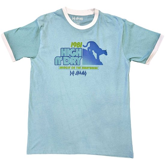 Def Leppard Unisex Ringer T-Shirt: High N' Dry - Def Leppard - Merchandise -  - 5056561064130 - 