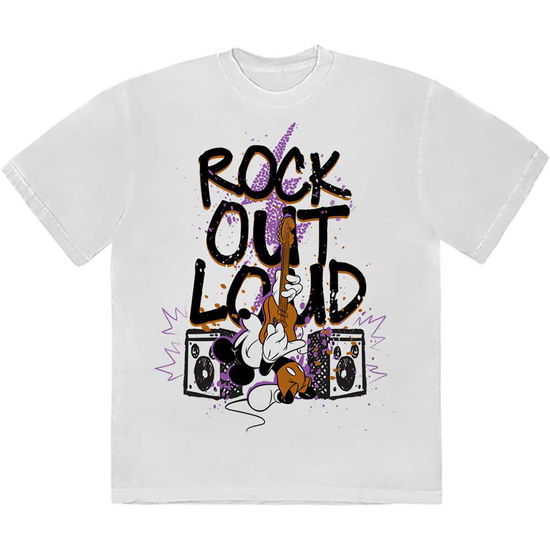 Mickey Mouse Unisex T-Shirt: Rock Out Loud - Mickey Mouse - Merchandise -  - 5056737227130 - 