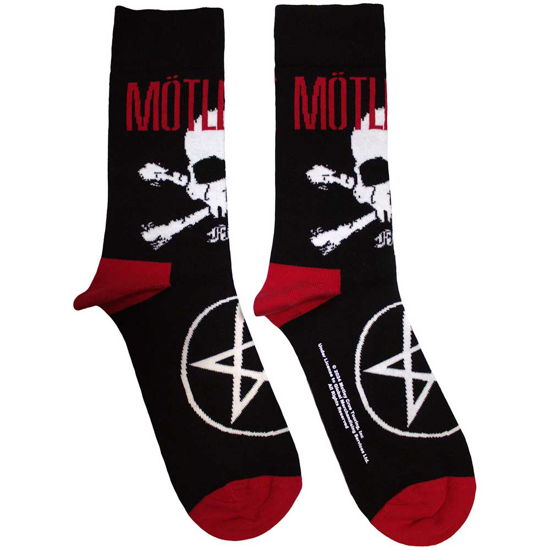 Motley Crue Unisex Ankle Socks: Skull & Crossbones (UK Size 7 - 11) - Mötley Crüe - Merchandise -  - 5056737256130 - June 3, 2024