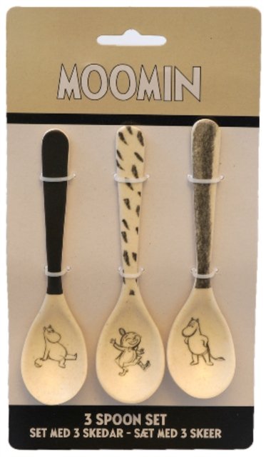 Moomin Bamboo Melamine 3 Spoon Set - Moomins - Barbo Toys - Annen - GAZELLE BOOK SERVICES - 5704976073130 - 13. desember 2021