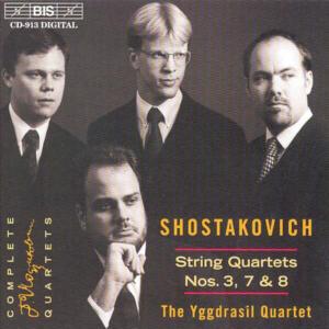 Qtet #3 Op.73 / Qtq #7 Op.108 / Qtet #8 Op.110 - Shostakovich / Yggdrasil Quartet - Musikk - Bis - 7318590009130 - 1. november 1998