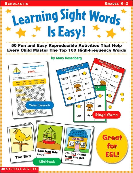 Cover for Mary Rosenberg · Learning Sight Words is Easy!: 50 Fun and Easy Reproducible Activities That Help Every Child Master the Top 100 High-frequency Words (Paperback Book) (2000)