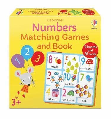 Numbers Matching Games and Book - Matching Games - Kate Nolan - Board game - Usborne Publishing Ltd - 9781474998130 - October 28, 2021