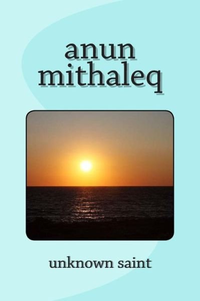 Cover for Unknown Saint · Volume Ix: Anun Mithaleq (Paperback Book) (2013)