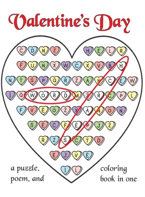 Cover for Puzzle Color · Valentine's Day Word Search (Hardcover Book) (2017)