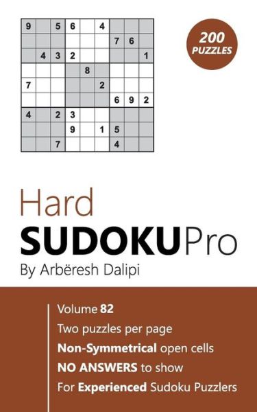 Cover for Arberesh Dalipi · Hard Sudoku Pro (Pocketbok) (2017)