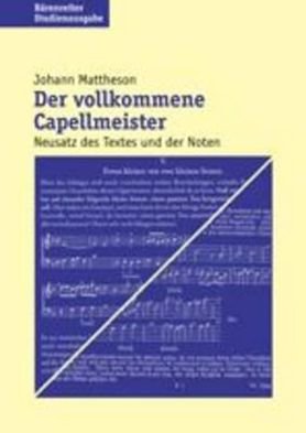 Vollkommene Capellmeister - J. Mattheson - Kirjat -  - 9783761814130 - 