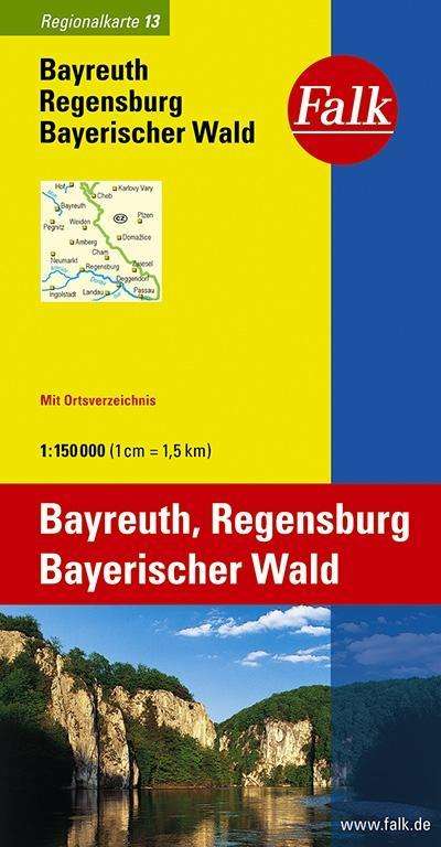 Cover for Mair-Dumont · Falk Regionalkarten Deutschland Blad 13: Bayreuth, Regensburg, Bayerischer Wald (Book)