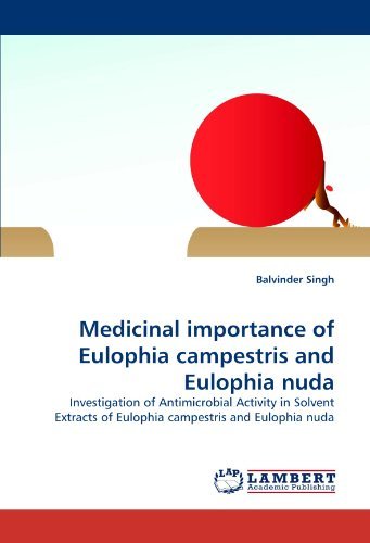 Cover for Balvinder Singh · Medicinal Importance of Eulophia Campestris and Eulophia Nuda: Investigation of Antimicrobial Activity in Solvent Extracts of Eulophia Campestris and Eulophia Nuda (Paperback Book) (2011)