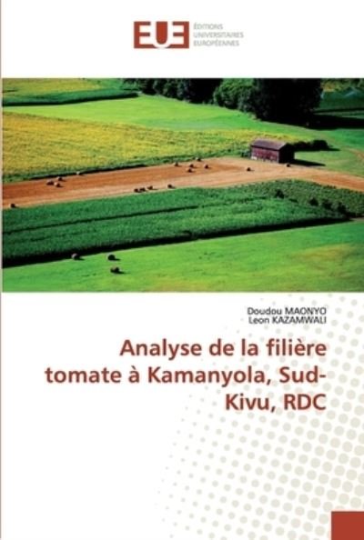 Cover for Maonyo · Analyse de la filière tomate à K (Bog) (2020)