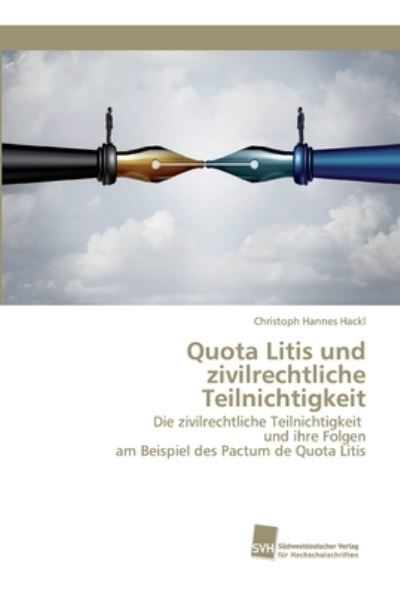 Cover for Hackl · Quota Litis und zivilrechtliche T (Book) (2018)