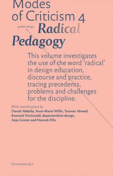 Cover for Hannah Ellis · Modes of Criticism 4: Radical Pedagogy (Paperback Book) (2019)