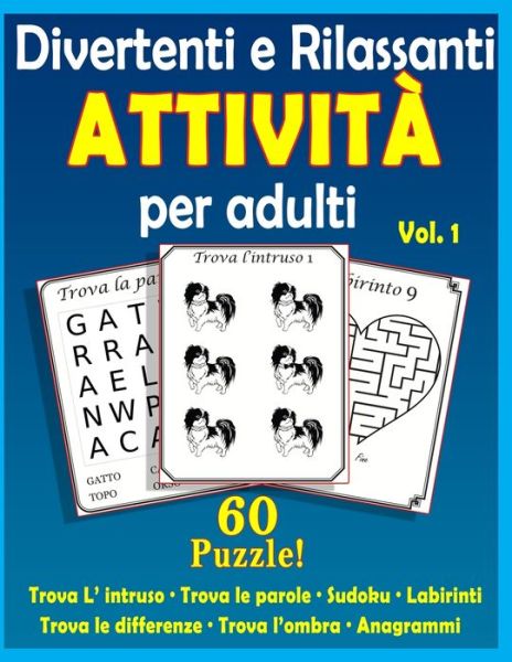 Cover for Edizioni La Quercia · Divertenti e rilassanti attivita per adulti: Puzzle per persone con demenza senile (stampa grande) Vol.1 (Paperback Book) (2021)