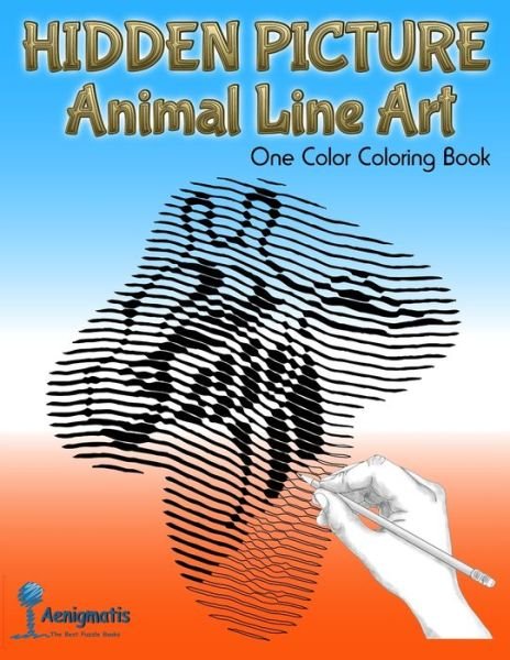 Cover for Aenigmatis · Hidden Picture Animal Line Art (Paperback Bog) (2021)