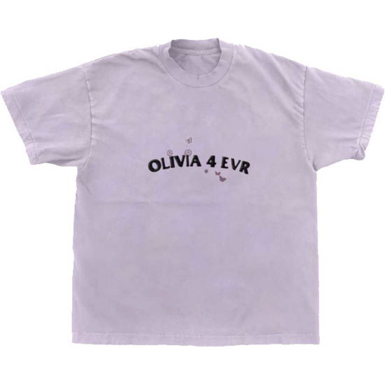 Cover for Olivia Rodrigo · Olivia Rodrigo Unisex T-Shirt: Olivia 4 Evr Brutal (Purple) (Ex-Tour) (T-shirt)