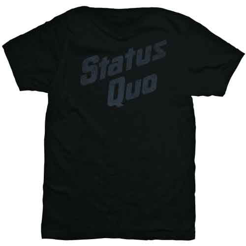 Status Quo Unisex T-Shirt: Vintage Retail (Black) - Status Quo - Produtos - Global - Apparel - 5055295349131 - 29 de junho de 2023