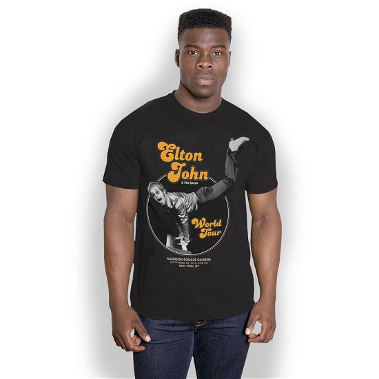 Cover for Elton John · Elton John Unisex T-Shirt: Piano Handstand (T-shirt) [size S] [Black - Unisex edition]