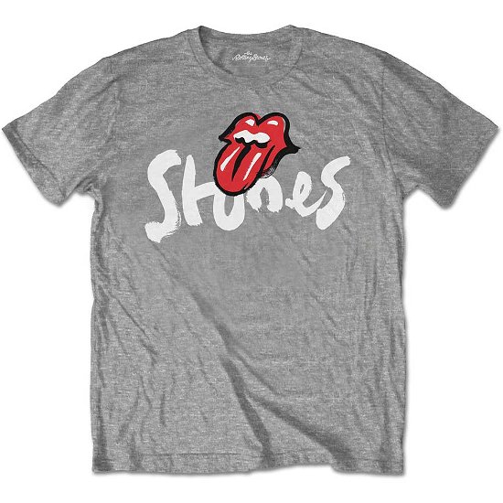Cover for The Rolling Stones · The Rolling Stones Unisex T-Shirt: No Filter Brush Strokes (T-shirt) [size S] [Grey - Unisex edition]
