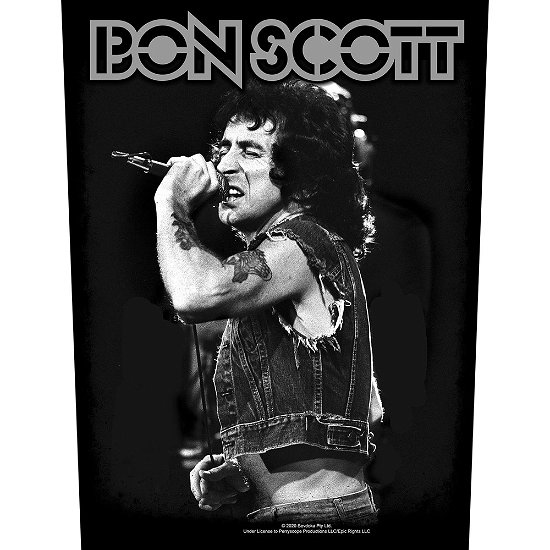 Bon Scott Back Patch: Bon Scott - Bon Scott - Merchandise -  - 5056365708131 - 