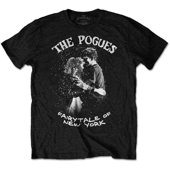 The Pogues Unisex T-Shirt: Fairy-tale Of New York (Black) - Pogues - The - Fanituote -  - 5056368695131 - perjantai 17. syyskuuta 2021