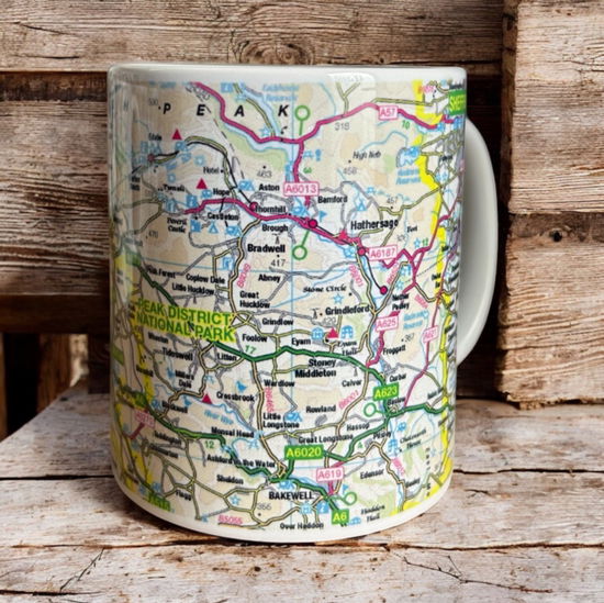 Cover for OS Map Ceramic Mug - Peak District National Park (MERCH) (2025)