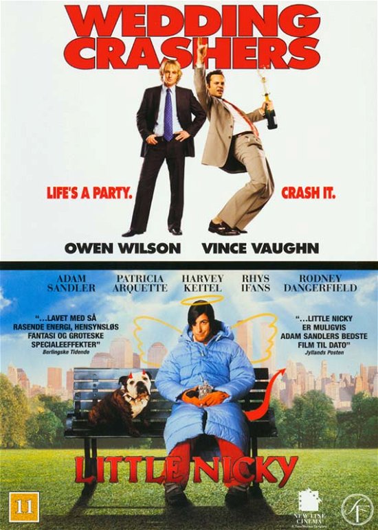 Cover for Wedding Crashers / Little Nicky · Wedding Crashers (2005) + Little Nicky (2000) [DVD] (DVD) (2023)