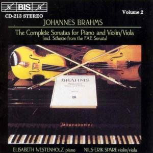 Viola Sonatas - Brahms / Sparf / Westenholz - Musik - Bis - 7318590002131 - 25 mars 1994