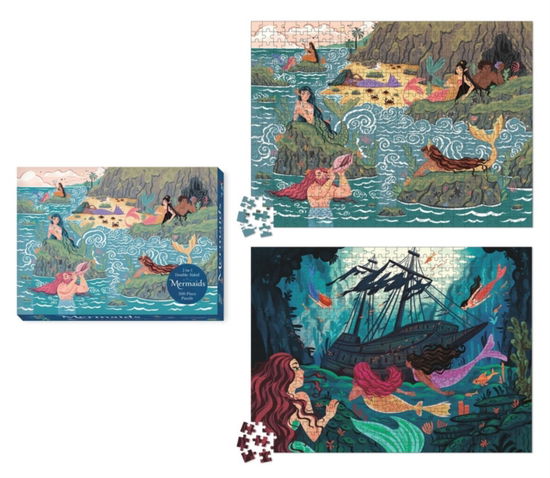 Cover for Running Press · Mermaids 2-in-1 Double-Sided 500-Piece Puzzle (N/A) (2025)