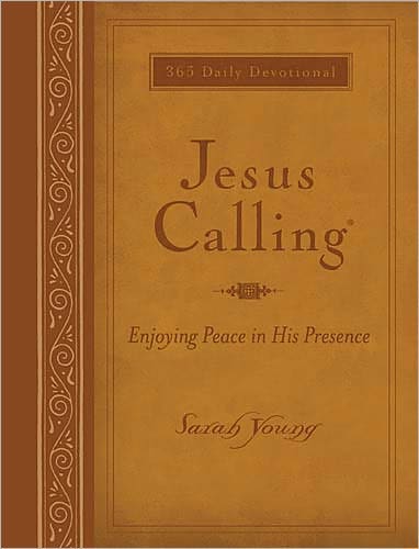 Jesus Calling, Large Text Brown Leathersoft, with Full Scriptures: Enjoying Peace in His Presence (A 365-Day Devotional) – The Perfect Christian Father's Day Gifts for Dad - Jesus Calling® - Sarah Young - Bücher - Thomas Nelson Publishers - 9781400318131 - 25. August 2016