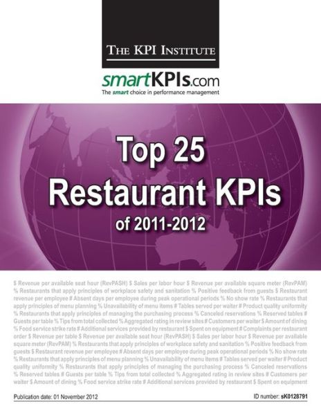 Cover for The Kpi Institute · Top 25 Restaurant Kpis of 2011-2012 (Paperback Book) (2013)